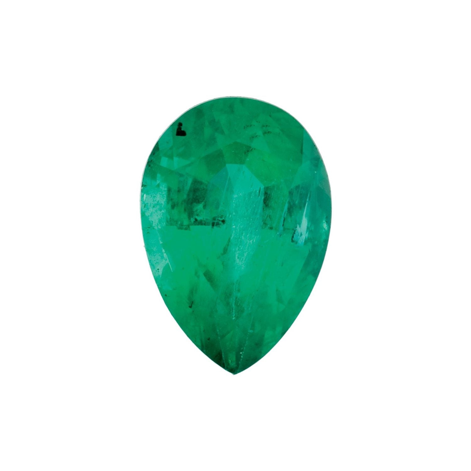 4x3 mm Pear Natural Green Emerald – Faceted Cut – A Quality — Sapphire Row