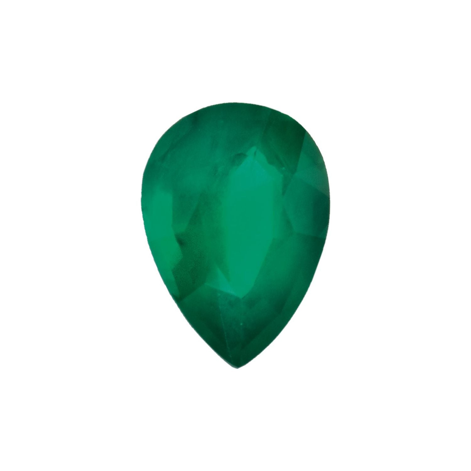 5x3 mm Pear Natural Green Emerald – Faceted Cut – AA Quality — Sapphire Row