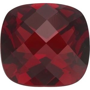 Lot of 10 – 5 mm Cushion Natural Dark Orange Red Mozambique Garnet – Checkerboard-Cut – AA Quality — Sapphire Row