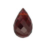 10x5 mm Briolette Natural Dark Orange Red Mozambique Garnet – Faceted Cut – AA Quality — Sapphire Row