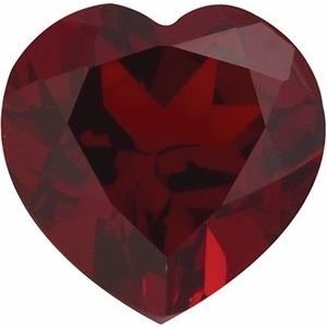 Lot of 10 – 4 mm Heart Natural Dark Orange Red Mozambique Garnet – Faceted Cut – AA Quality — Sapphire Row