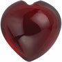 Lot of 10 – 5 mm Heart Natural Dark Orange Red Mozambique Garnet – Cabochon Cut – AA Quality — Sapphire Row