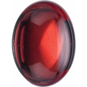 Lot of 10 – 6x4 mm Oval Natural Dark Orange Red Mozambique Garnet – Cabochon Cut – AA Quality — Sapphire Row