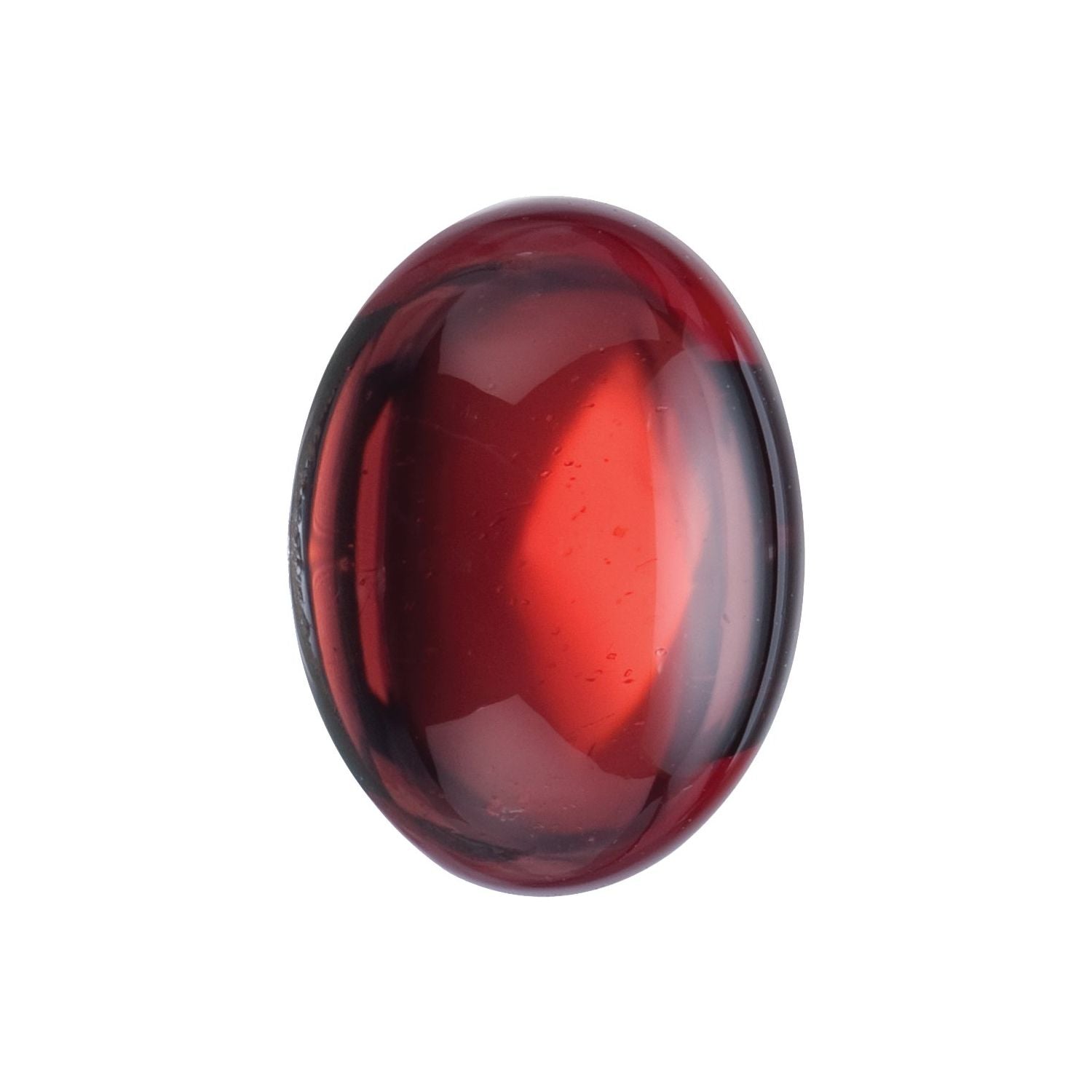 11x9 mm Oval Natural Dark Orange Red Mozambique Garnet – Cabochon Cut – AA Quality — Sapphire Row