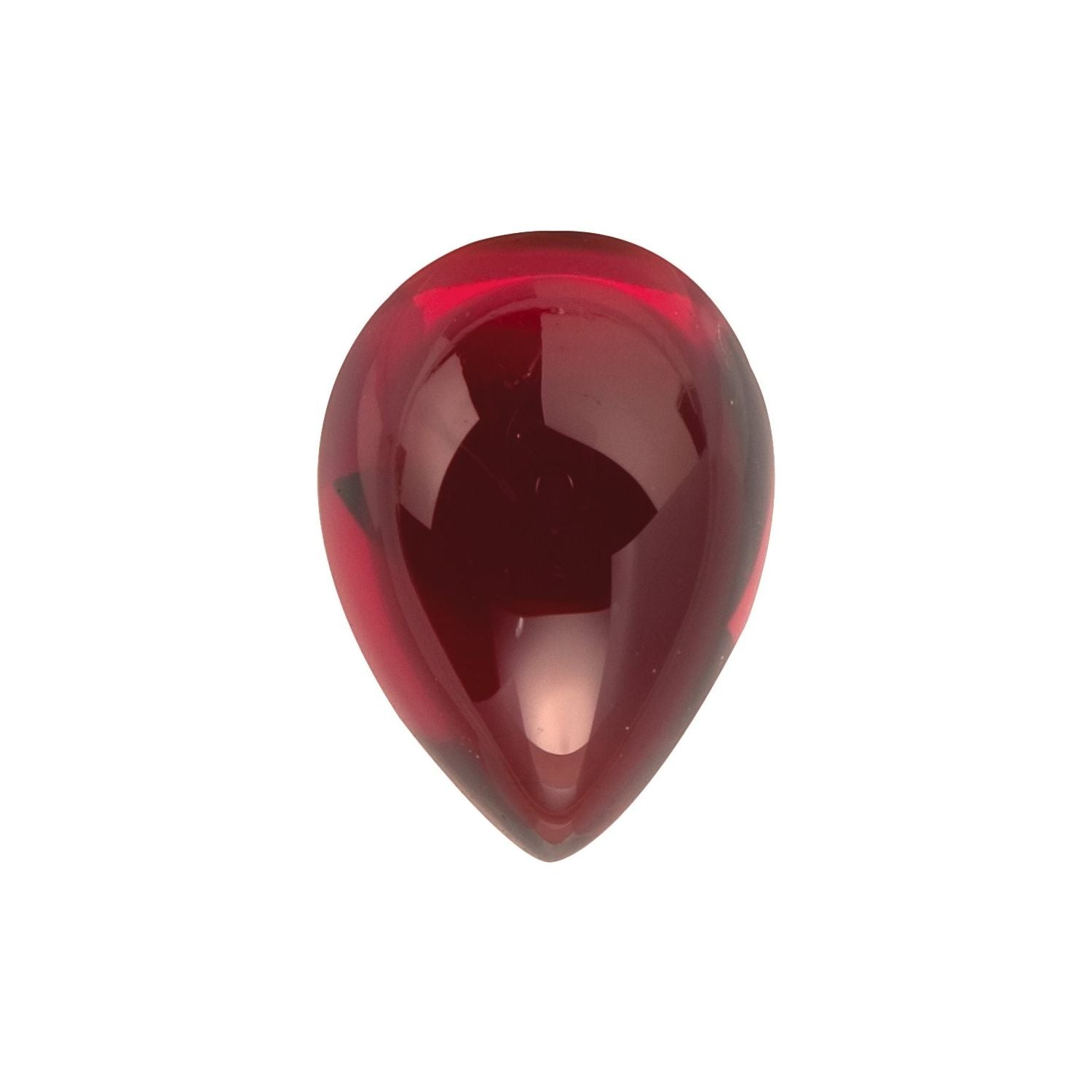 8x5 mm Pear Natural Dark Orange Red Mozambique Garnet – Cabochon Cut – AA Quality — Sapphire Row