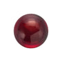 7 mm Round Natural Dark Orange Red Mozambique Garnet – Cabochon Cut – AA Quality — Sapphire Row