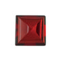 8 mm Square Natural Dark Orange Red Mozambique Garnet – Sugarloaf Cut – AA Quality — Sapphire Row