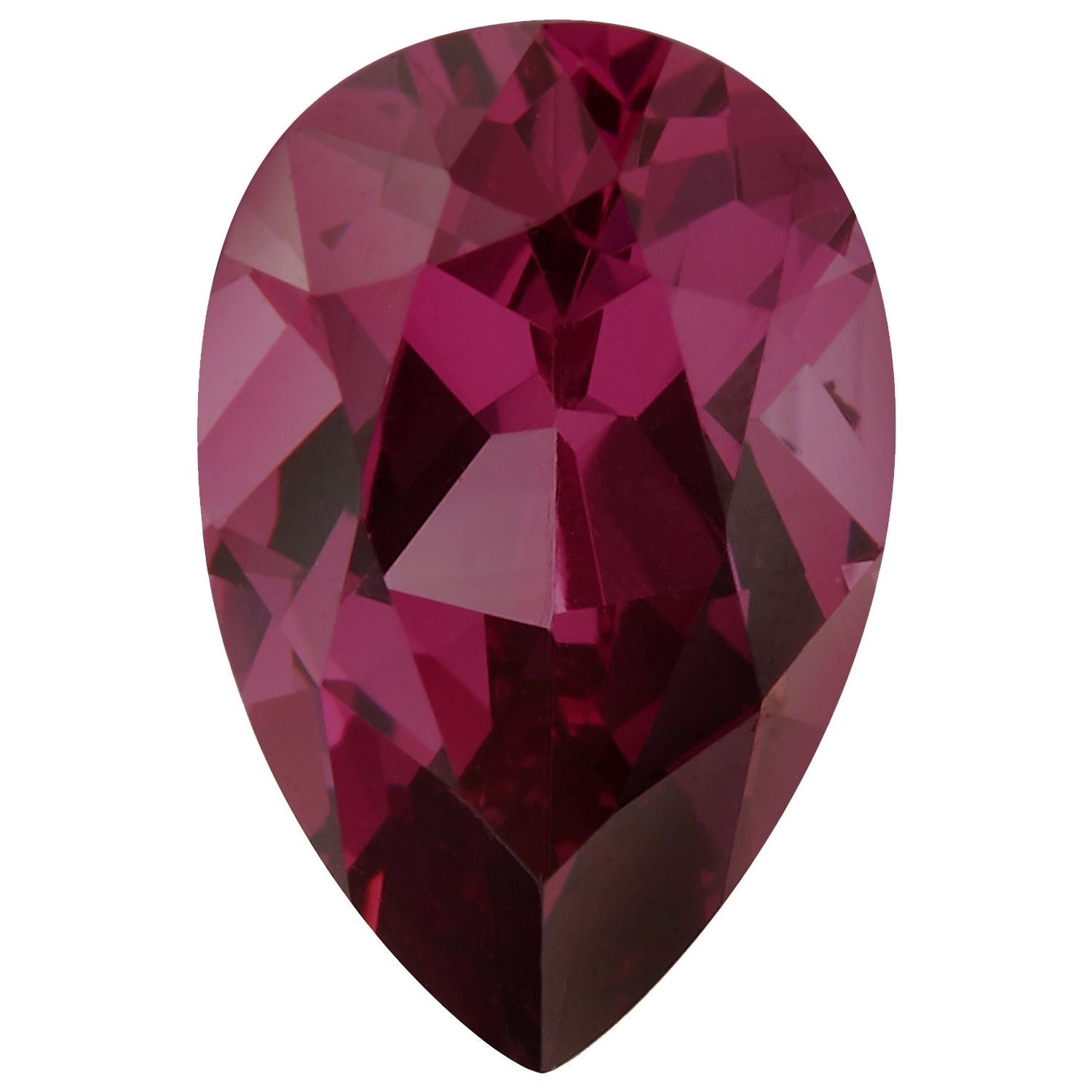 10x7 mm Pear Natural Purplish Red Rhodolite Garnet – Faceted Cut – AA Quality — Sapphire Row