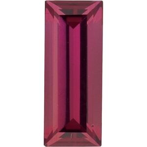 Lot of 10 – 4x2 mm Straight Baguette Natural Purplish Red Rhodolite Garnet – Step-Cut – AA Quality — Sapphire Row