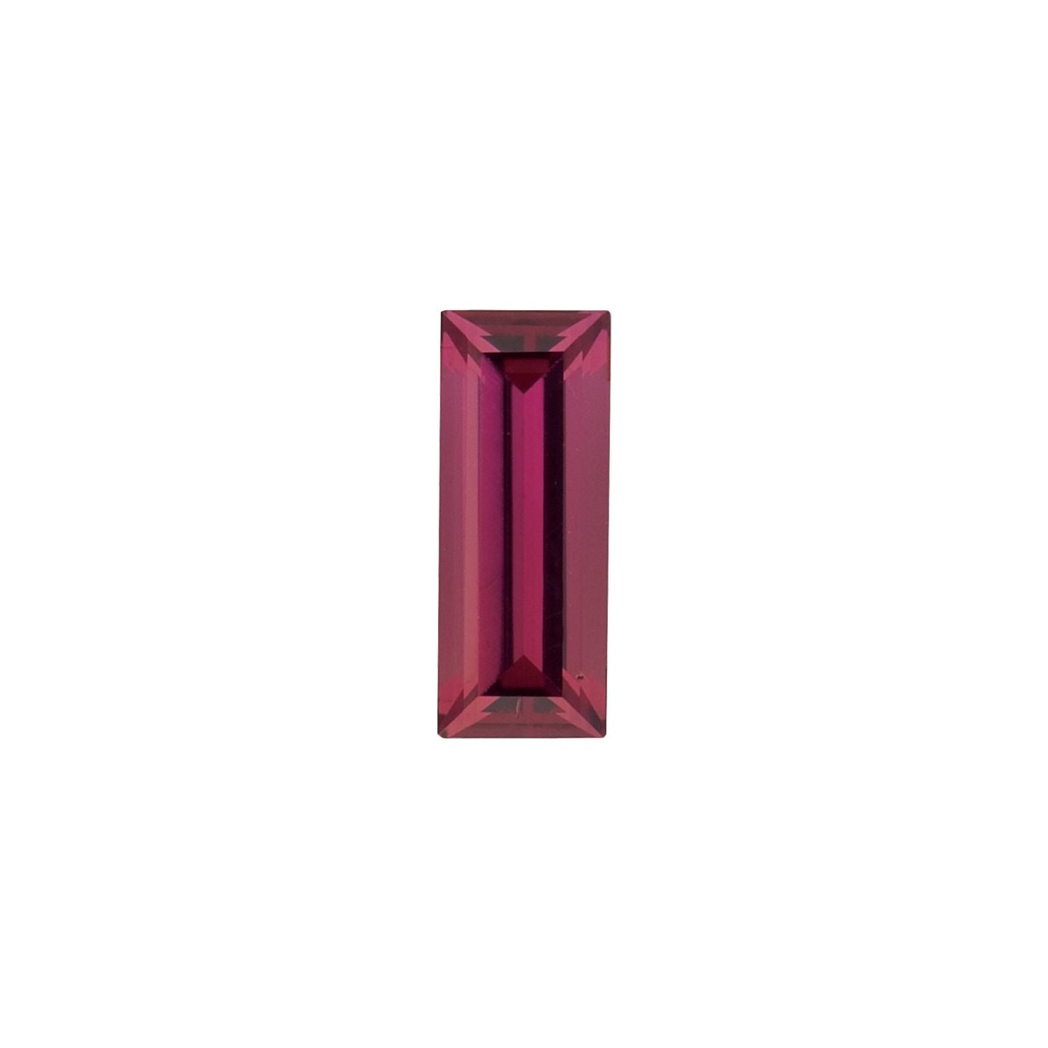 5x2 mm Straight Baguette Natural Purplish Red Rhodolite Garnet – Step-Cut – AA Quality — Sapphire Row