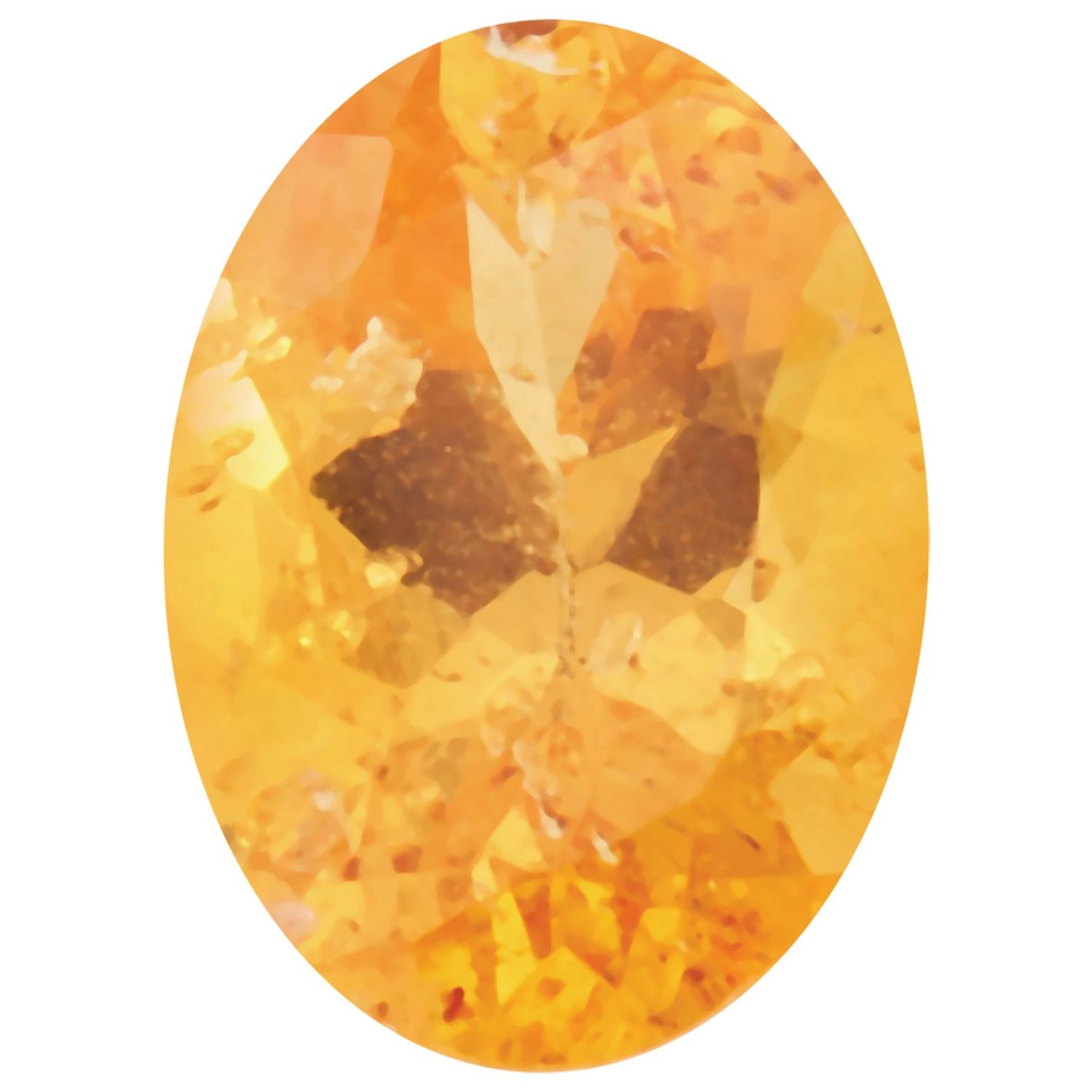 5x3 mm Oval Natural Orange Spessartite Garnet – Faceted Cut – AA Quality — Sapphire Row