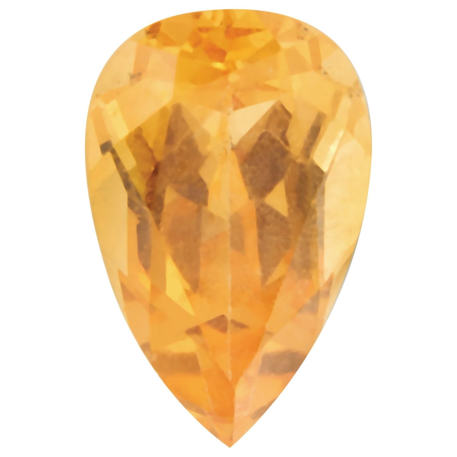 5x3 mm Pear Natural Orange Spessartite Garnet – Faceted Cut – AA Quality — Sapphire Row