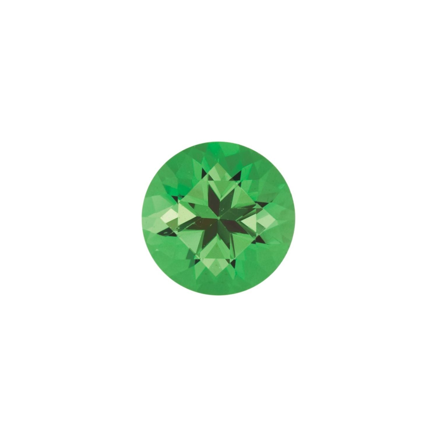 4 mm Round Natural Green Tsavorite Garnet – Faceted Cut – AA Quality — Sapphire Row