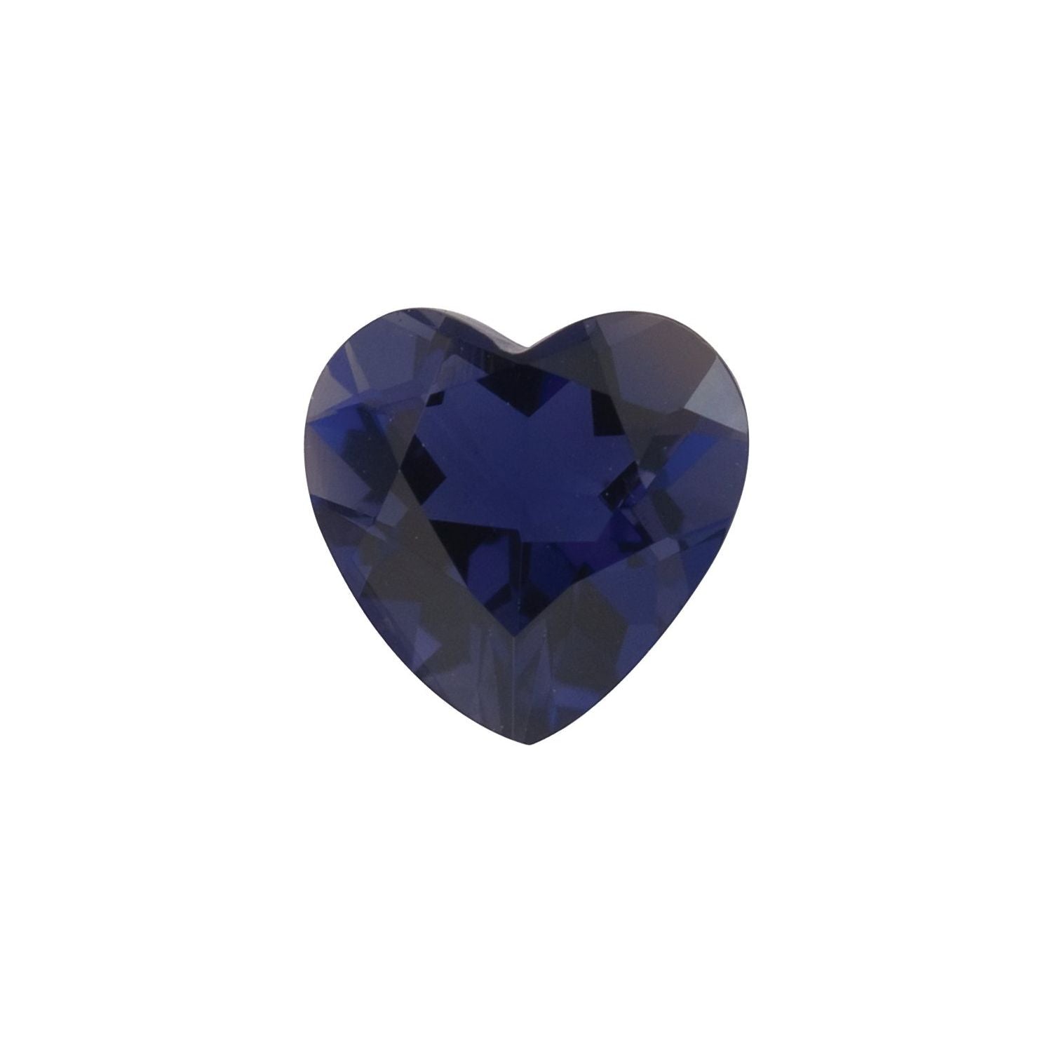 10 mm Heart Natural Purple Iolite – Faceted Cut – AA Quality — Sapphire Row