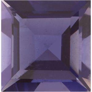 Lot of 10 – 4 mm Square Natural Purple Iolite – Step-Cut – AA Quality — Sapphire Row