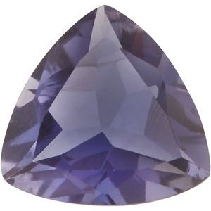 Lot of 10 – 4 mm Trillion Natural Purple Iolite – Faceted Cut – AA Quality — Sapphire Row