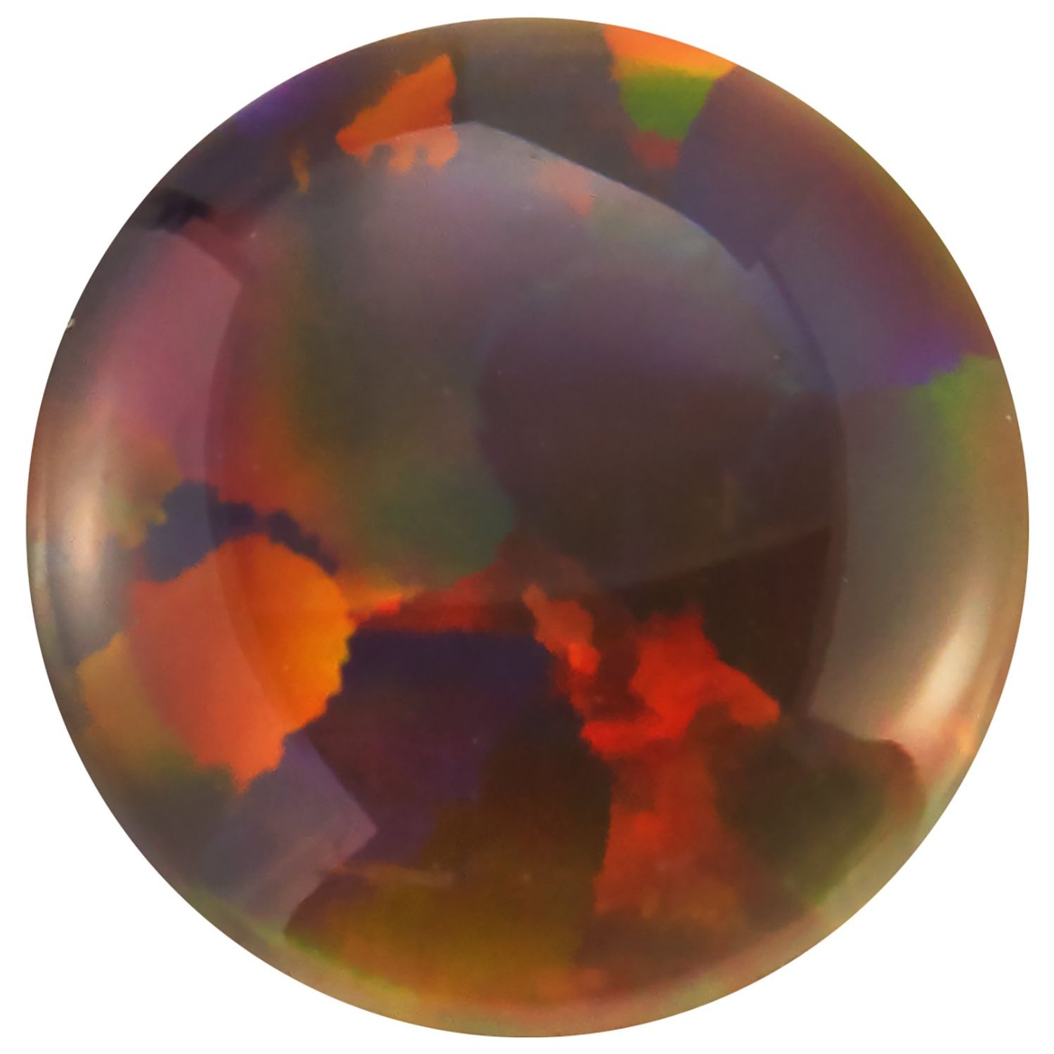 3 mm Round Lab-Grown Black Opal – Cabochon Cut – Eye-Clean Quality — Sapphire Row