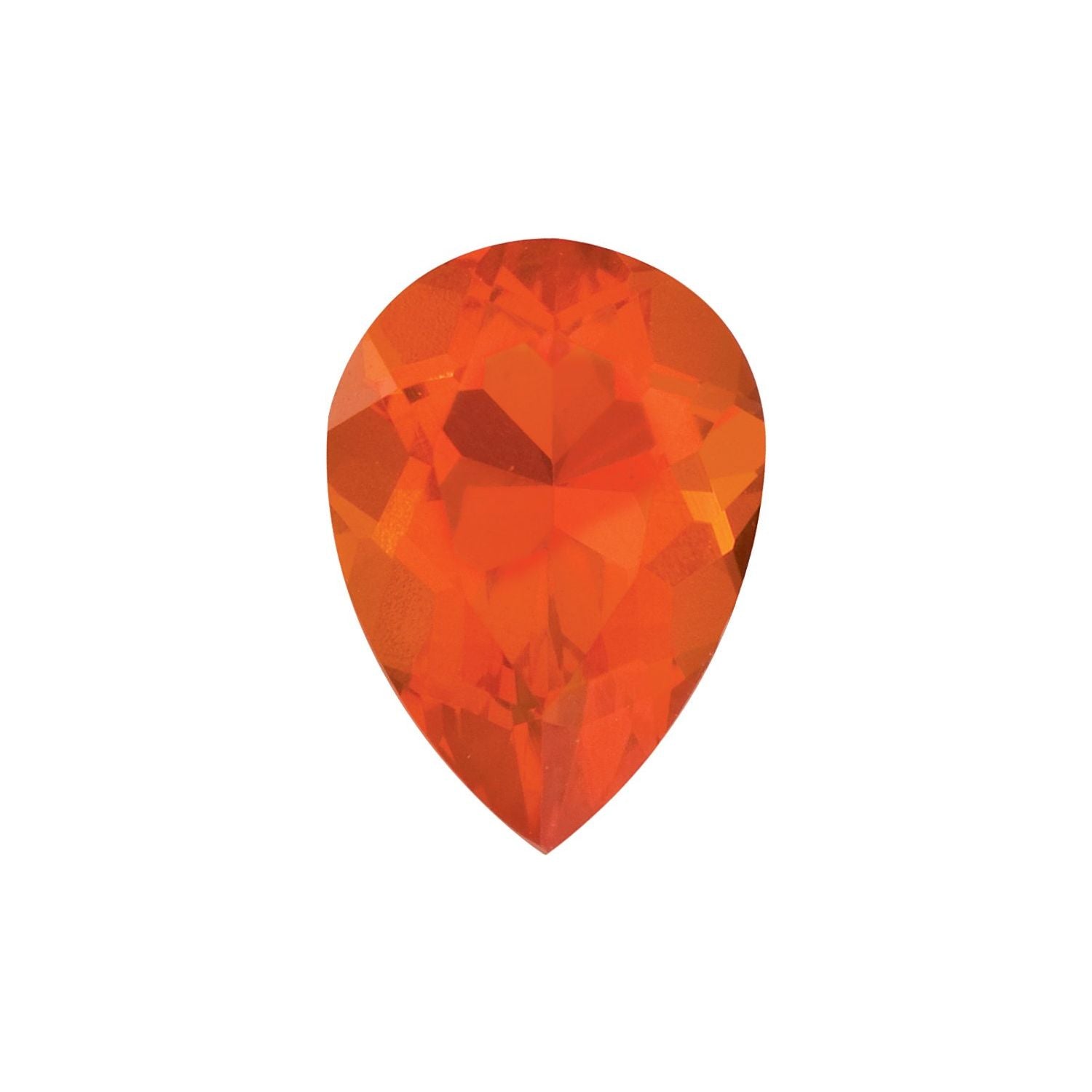 8x5 mm Pear Natural Reddish Orange Opal – Faceted Cut – AA Quality — Sapphire Row