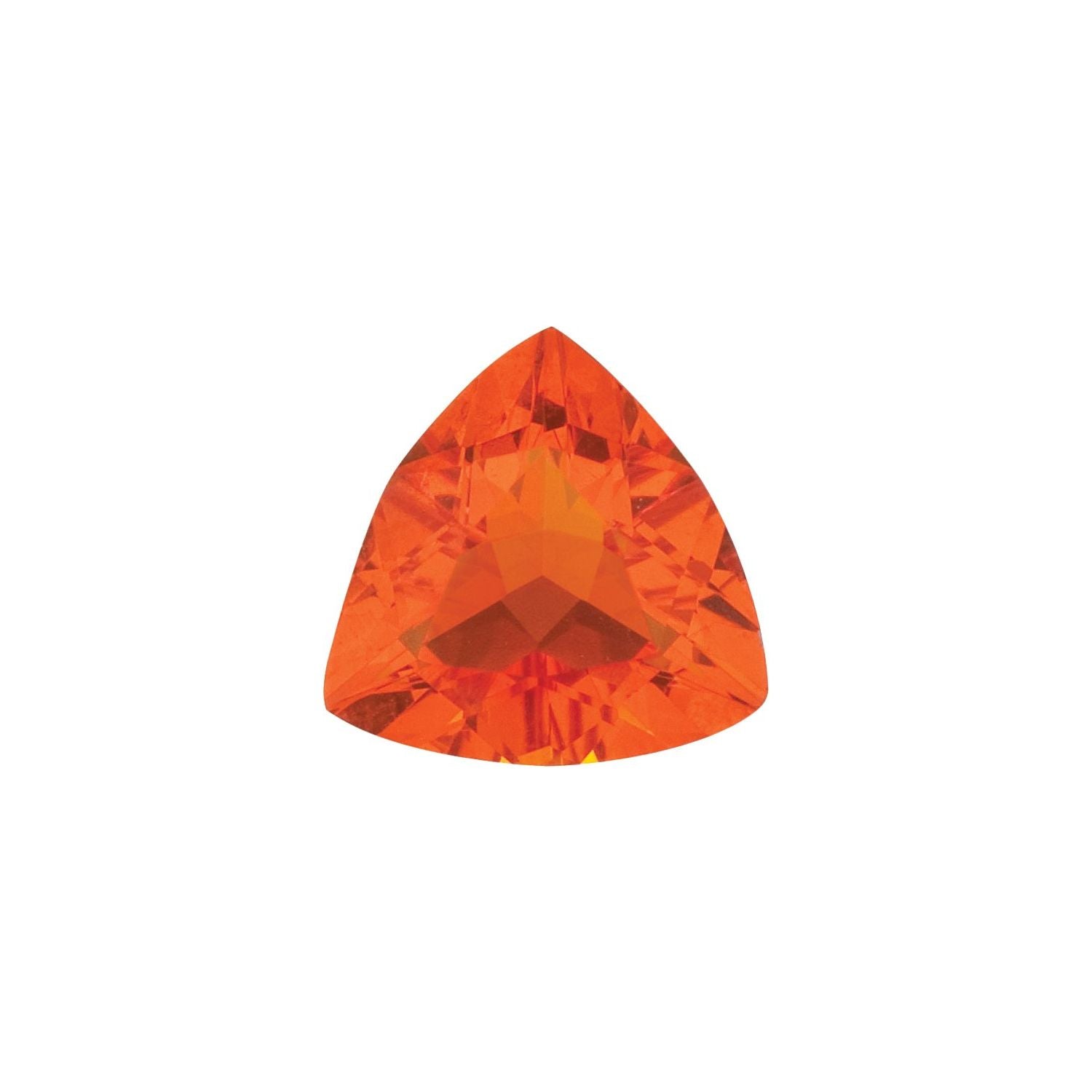 6 mm Trillion Natural Reddish Orange Opal – Faceted Cut – AA Quality — Sapphire Row