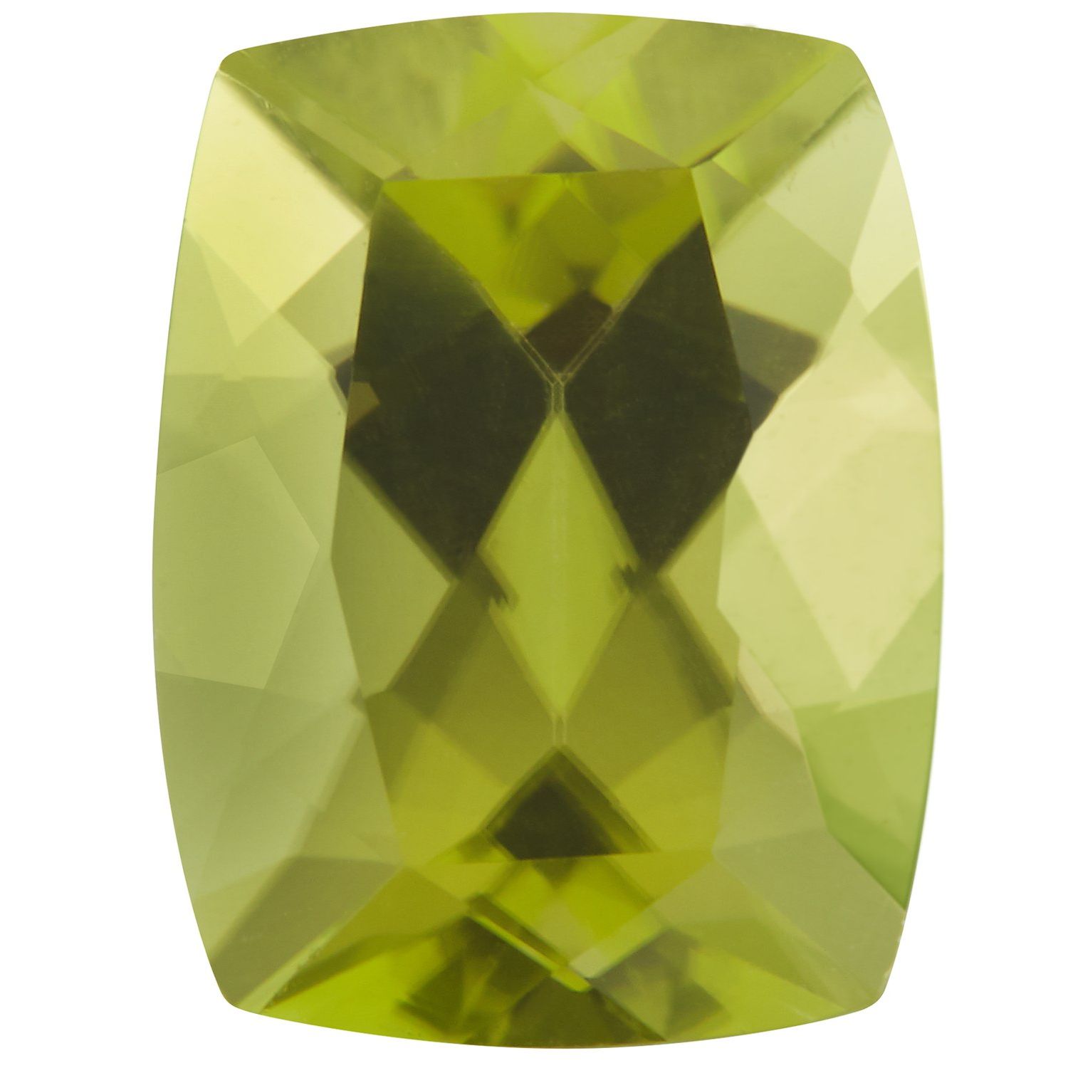 8x6 mm Antique Cushion Natural Green Peridot – Faceted Cut – AA Quality — Sapphire Row