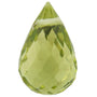 10x5 mm Briolette Natural Green Peridot – Faceted Cut – AA Quality — Sapphire Row
