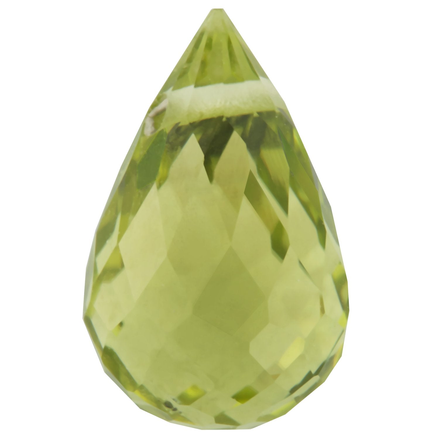 8x5 mm Briolette Natural Green Peridot – Faceted Cut – AA Quality — Sapphire Row