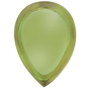 Lot of 10 – 6x4 mm Pear Natural Green Peridot – Cabochon Cut – AA Quality — Sapphire Row