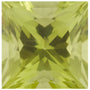 4.5 mm Square Natural Arizona Green Peridot – Princess-Cut – AA Quality — Sapphire Row
