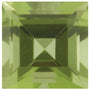 6 mm Square Natural Green Peridot – Step-Cut – AA Quality — Sapphire Row
