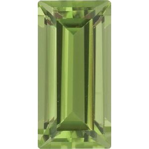 Lot of 10 – 5x2 mm Straight Baguette Natural Green Peridot – Step-Cut – AA Quality — Sapphire Row