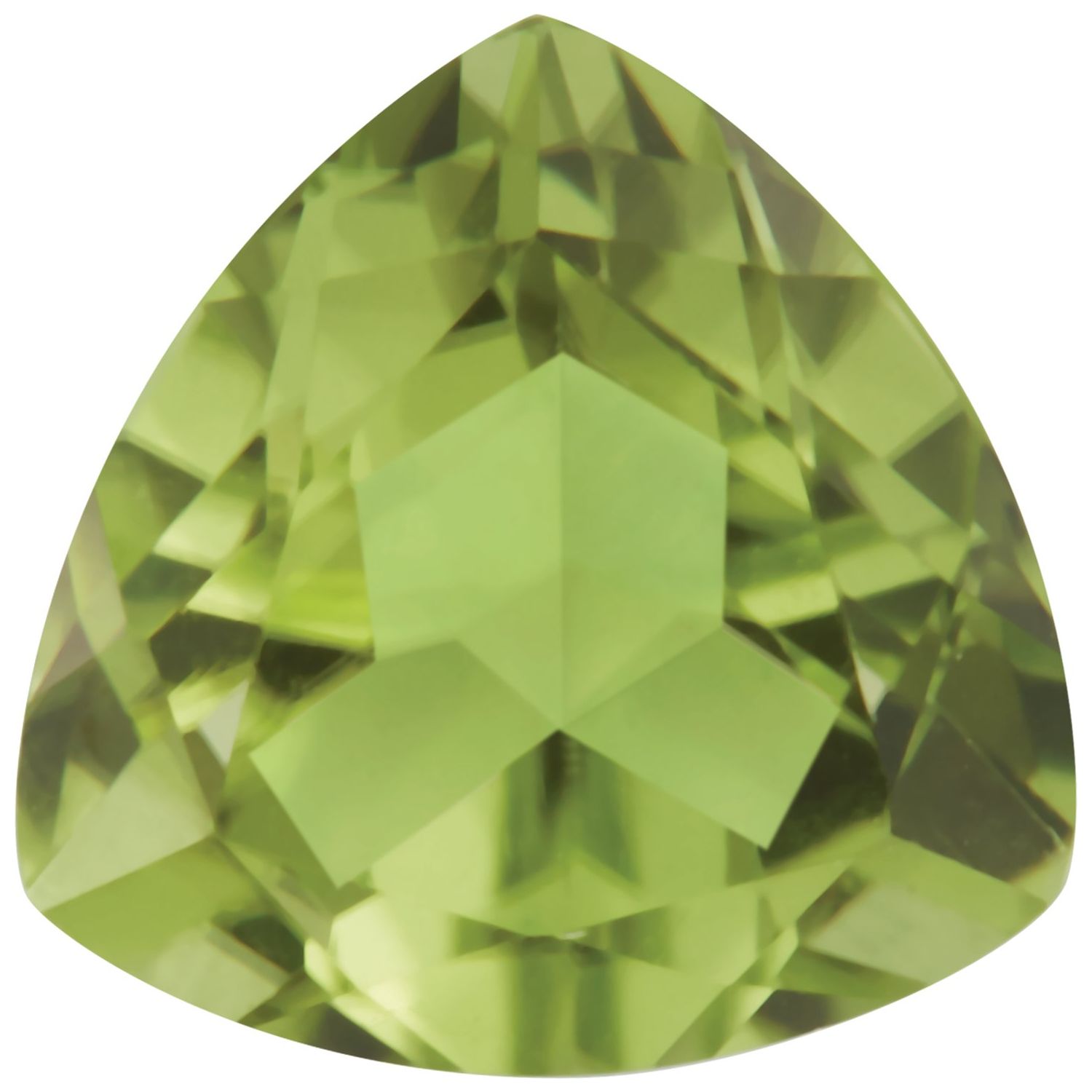 6 mm Trillion Natural Green Peridot – Faceted Cut – AA Quality — Sapphire Row
