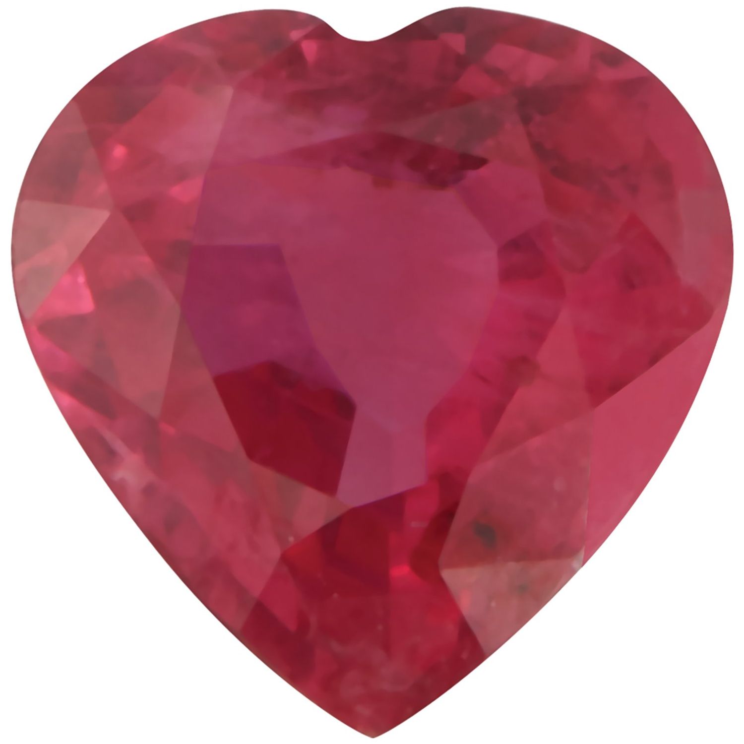 5 mm Heart Natural Red Ruby – Faceted Cut – A Quality — Sapphire Row