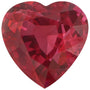 4 mm Heart Natural Red Ruby – Faceted Cut – AA Quality — Sapphire Row