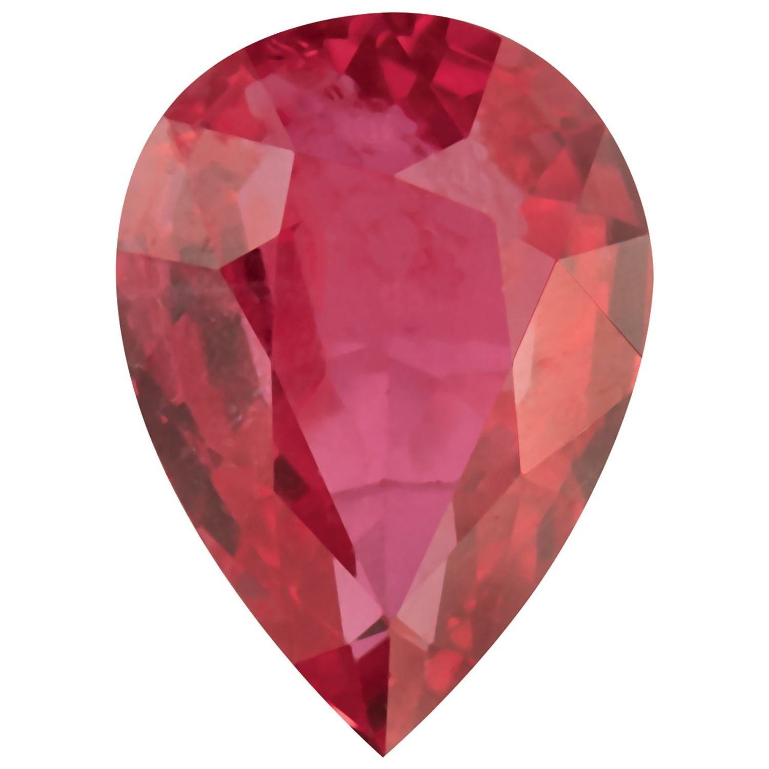 4x3 mm Pear Natural Red Ruby – Faceted Cut – A Quality — Sapphire Row