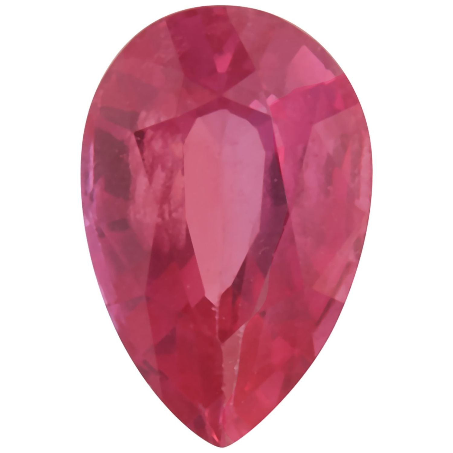 5x4 mm Pear Natural Red Ruby – Faceted Cut – B Quality — Sapphire Row