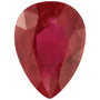 5x4 mm Pear Natural Red Ruby – Faceted Cut – AA Quality — Sapphire Row