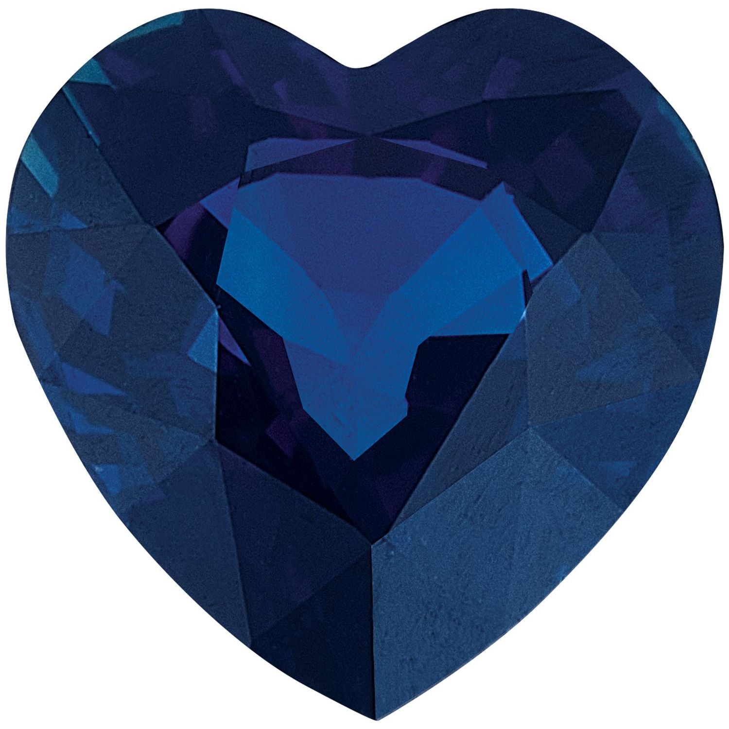 5 mm Heart Natural Blue Sapphire – Faceted Cut – A Quality — Sapphire Row