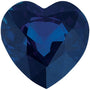 4 mm Heart Natural Blue Sapphire – Faceted Cut – A Quality — Sapphire Row