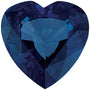 4 mm Heart Natural Blue Sapphire – Faceted Cut – AA Quality — Sapphire Row