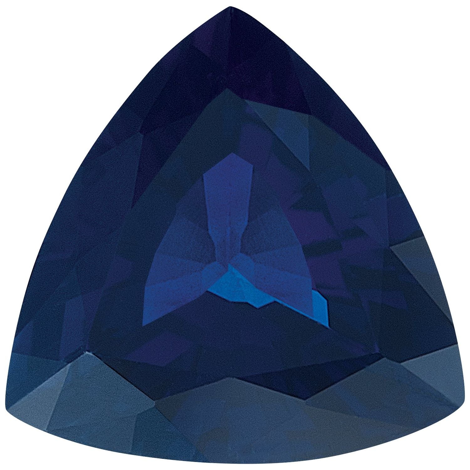 7 mm Trillion Natural Blue Sapphire – Faceted Cut – A Quality — Sapphire Row
