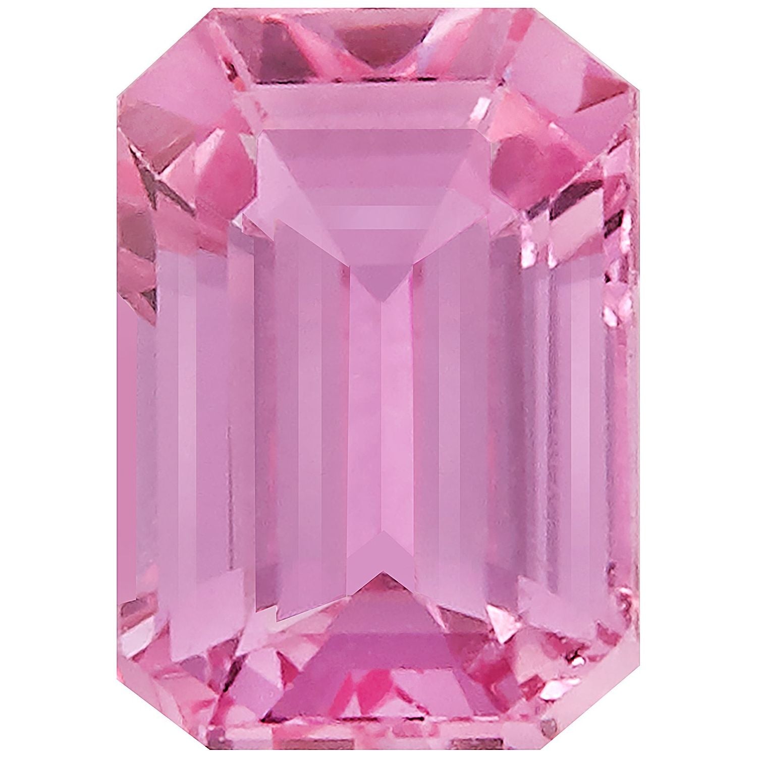 4x3 mm Emerald Natural Pink Sapphire – Step-Cut – A Quality — Sapphire Row