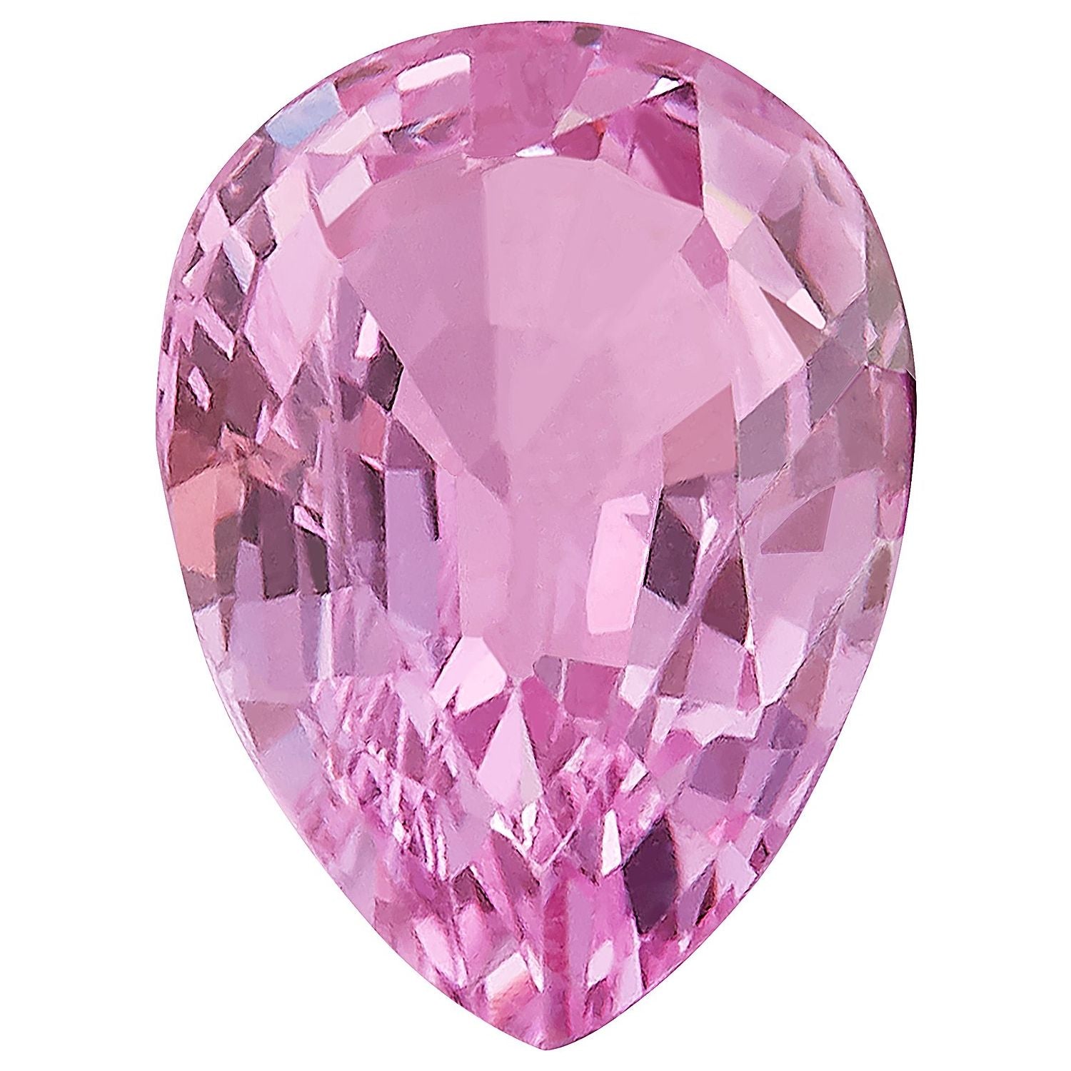 4x3 mm Pear Natural Pink Sapphire – Faceted Cut – A Quality — Sapphire Row