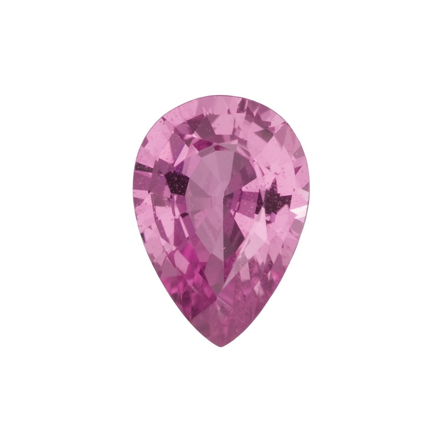 4x3 mm Pear Natural Pink Sapphire – Faceted Cut – AA Quality — Sapphire Row