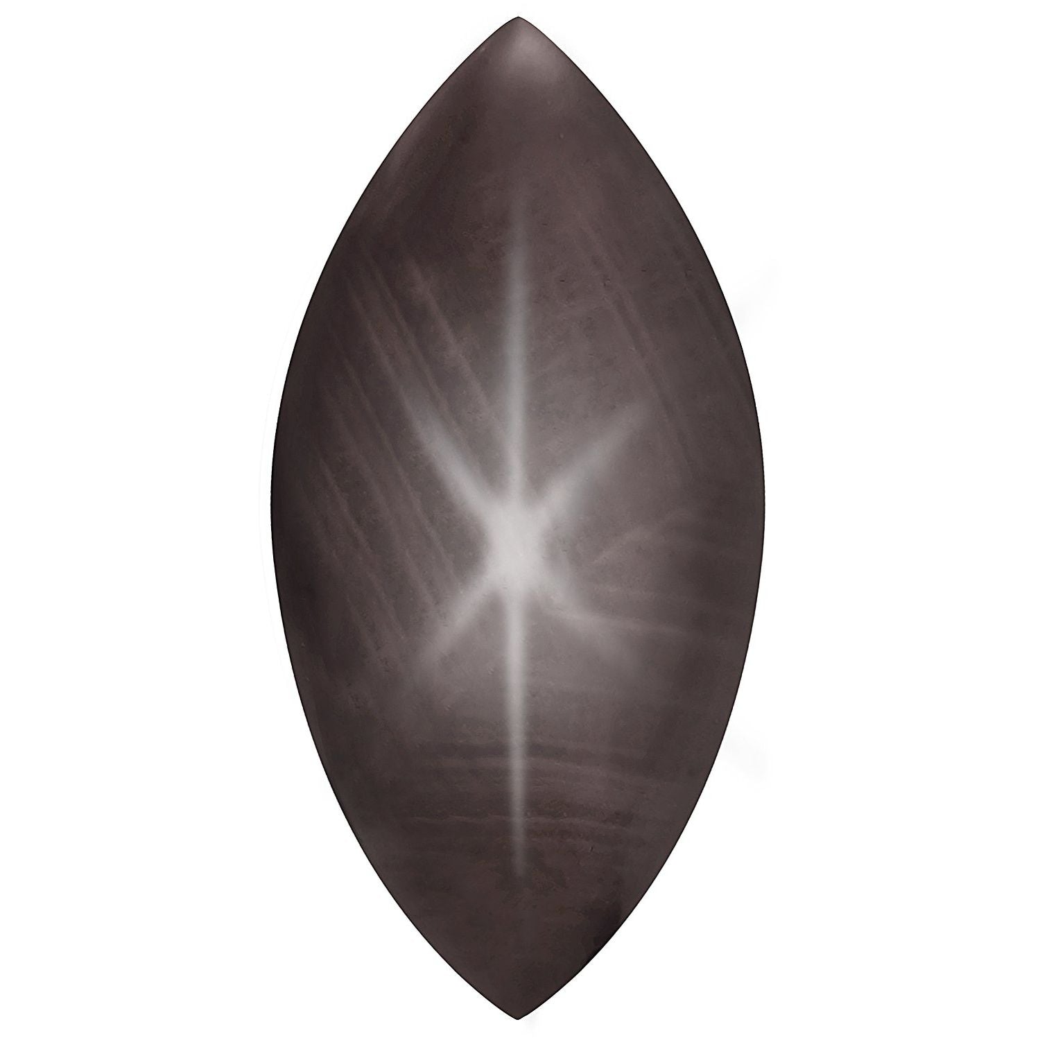 8x4 mm Marquise Natural Black Star Sapphire – Cabochon Cut – AA Quality — Sapphire Row