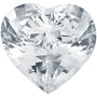 4 mm Heart Natural White Sapphire – Faceted Cut – AA Quality — Sapphire Row