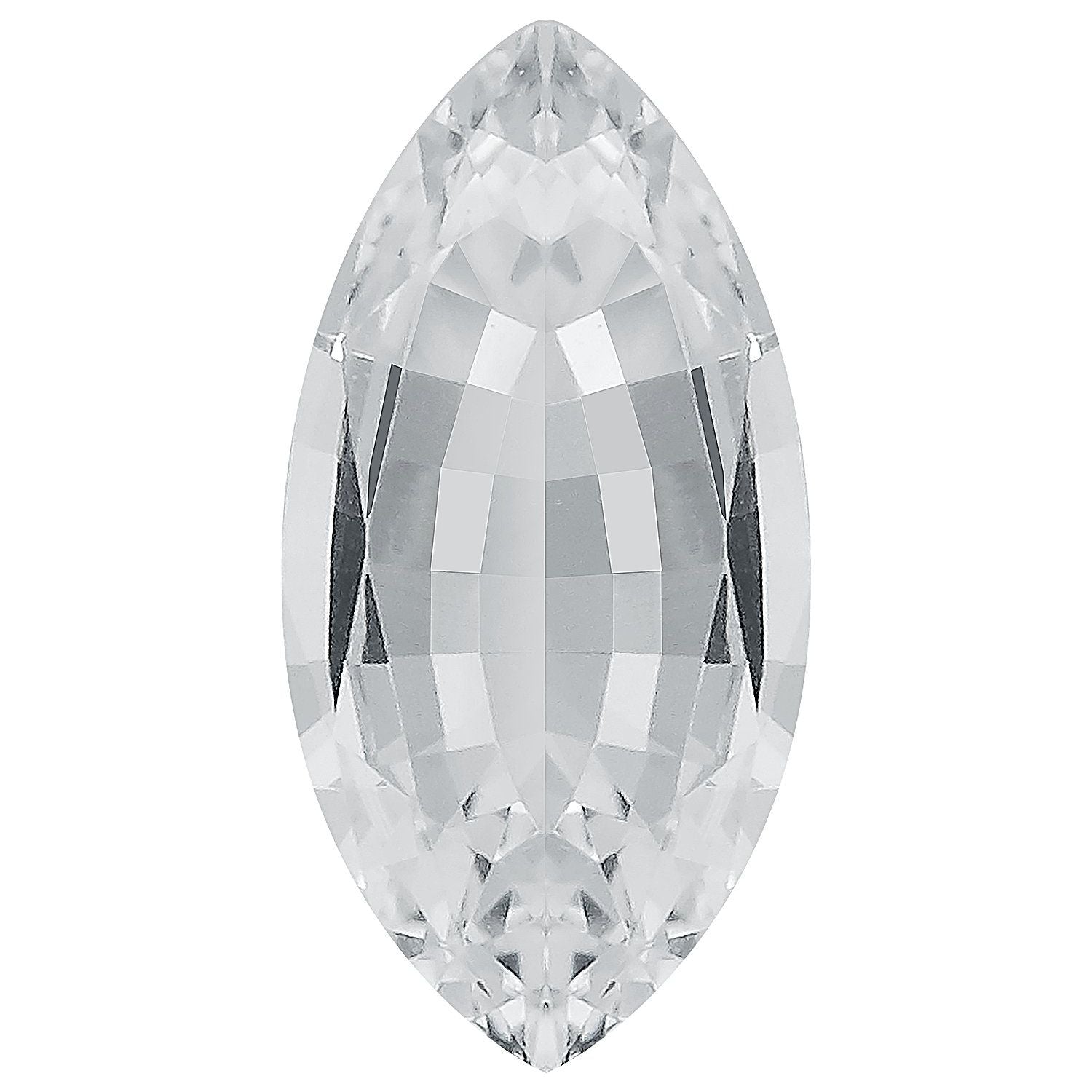 4x2 mm Marquise Natural White Sapphire – Faceted Cut – AA Quality — Sapphire Row