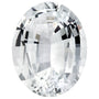 4x3 mm Oval Natural White Sapphire – Faceted Cut – AA Quality — Sapphire Row