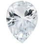 5x3 mm Pear Natural White Sapphire – Faceted Cut – AA Quality — Sapphire Row
