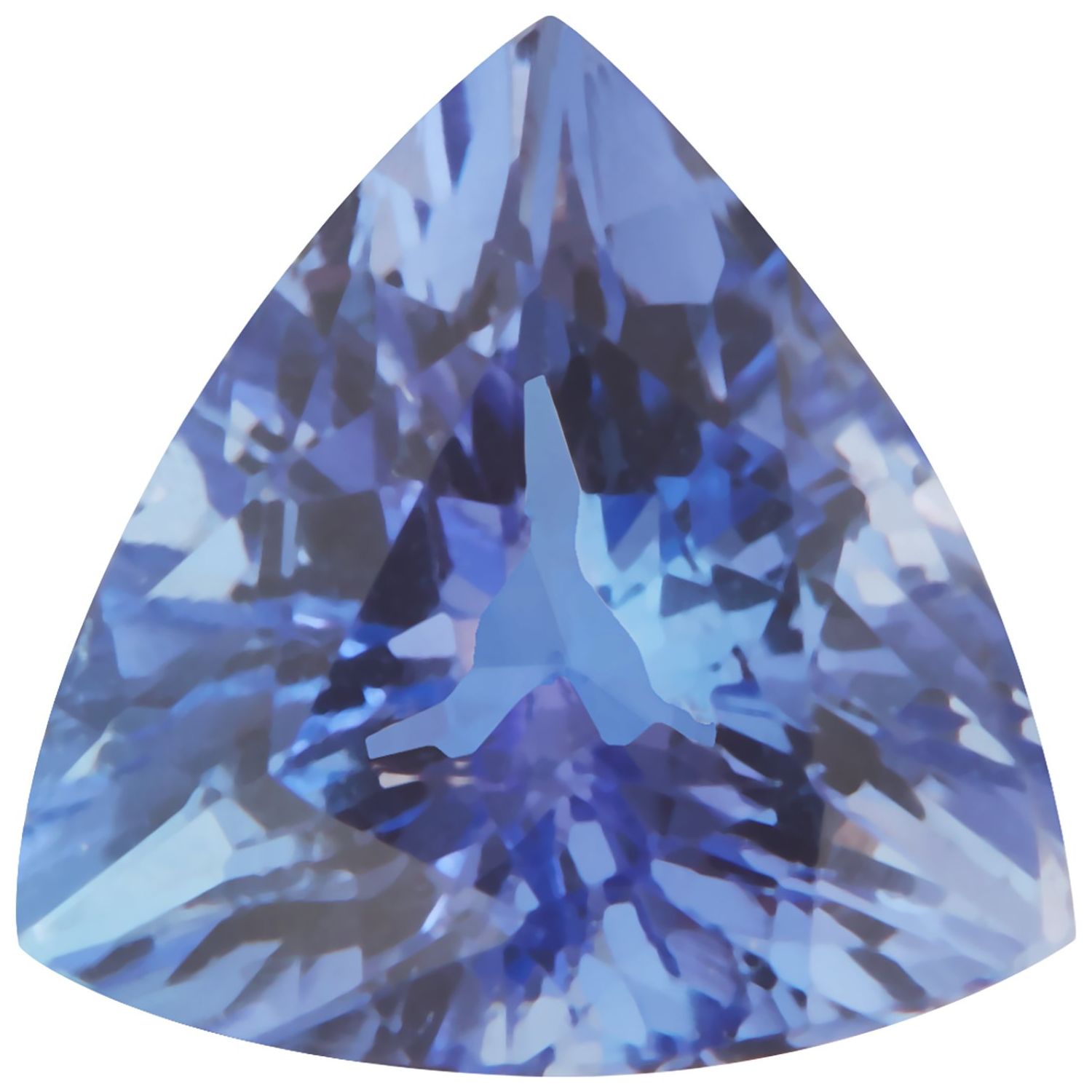 5.5 mm Trillion Natural Purple Tanzanite – Faceted Cut – AA Quality — Sapphire Row