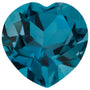 8 mm Heart Natural London Blue Topaz – Faceted Cut – AA Quality — Sapphire Row